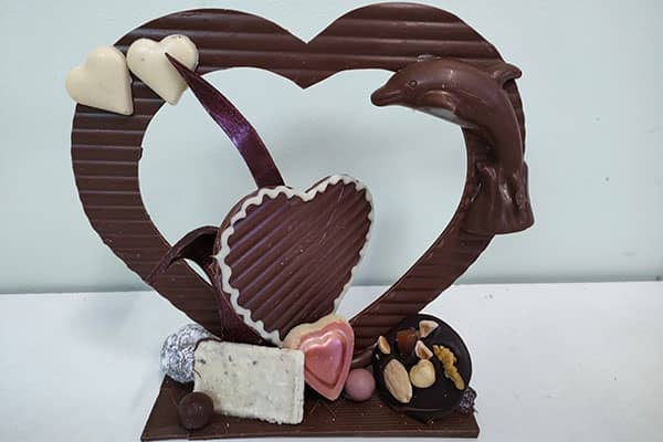 coeur dauphin chocolat